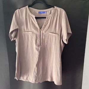 Taupe/grey blouse for work. Apt. 9 size Large